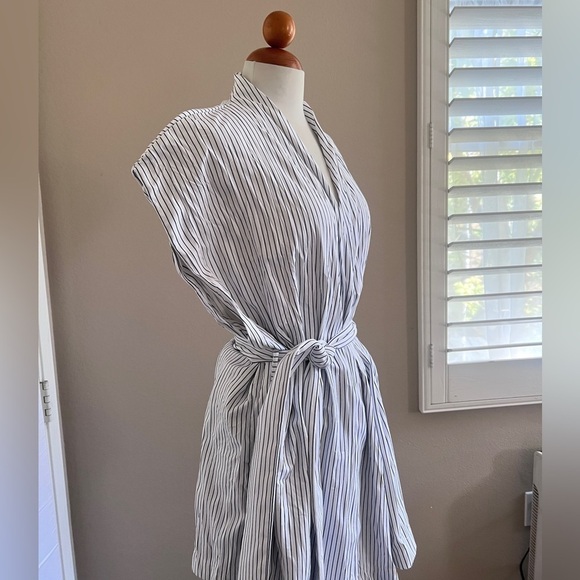 Zara Striped Wrap Top - Picture 2 of 4